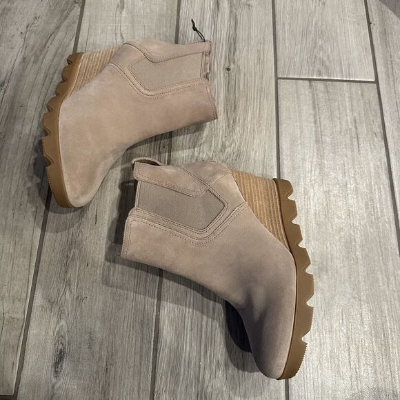 Sorel Women's Joan Uptown Chelsea Wedge Bootie - Omega Taupe NWOB Sz 9 - Picture 7 of 9